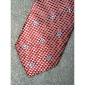 Ontrends Kids Red Geometric Pattern Tie Boys Necktie‎ NWOT
